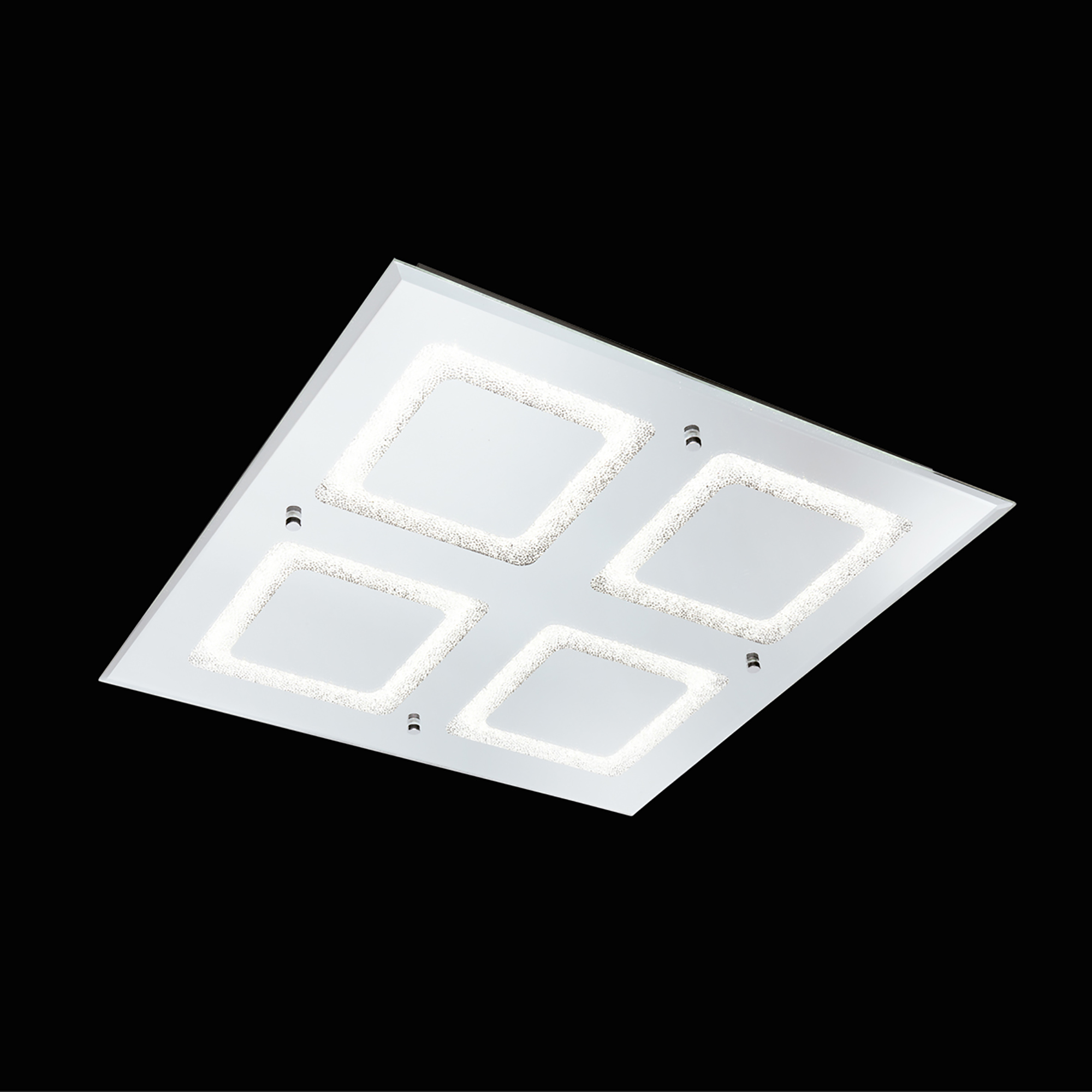 Windows Crystal Ceiling Lights Mantra Fusion Ringed & Square Crystal Fittings